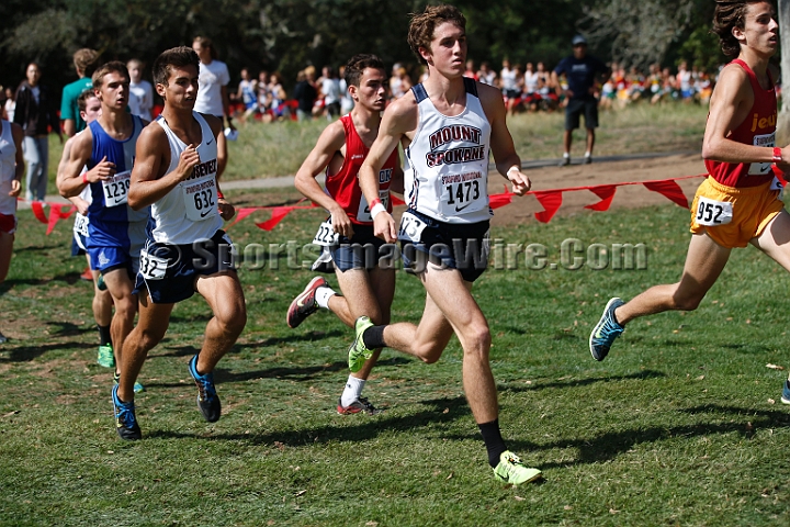 2014StanfordSeededBoys-318.JPG - Seeded boys race at the Stanford Invitational, September 27, Stanford Golf Course, Stanford, California.